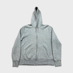 Vintage Y2K Nike Sportswear Hoodie Mens Large Gray Swoosh Full Zip Hooded Sweater
