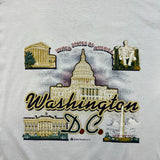 Vintage 90s Washington D.C. USA Mens T Shirt XL White Fruit of the Loom Tee