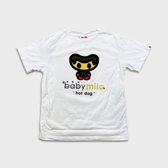 Vintage 2007 Baby Milo Hot Dog T Shirt Mens Medium White BAPE Graphic Short Sleeve Tee