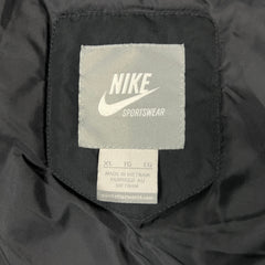 Vintage Y2K Nike Sportswear Jacket Mens XL Black Swoosh Spell Out Full Zip Outdoor Coat