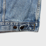 Signature by Levi's Type III Jean Jacket Mens Medium Blue Denim Western Trucker