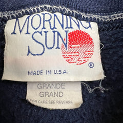 Vintage 90s Christmas Winter Sweatshirt Mens Large Blue USA Animal Pullover