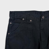 Dickies Pants Mens 34x30 Black Double Knee Carpenter Workwear Canvas Trousers