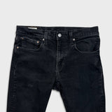 Levi's 512 Jeans Mens 31x26 Black Slim Taper Leg Dark Wash Mid Rise Stretch Denim Pants
