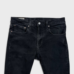 Levi's 512 Jeans Mens 31x26 Black Slim Taper Leg Dark Wash Mid Rise Stretch Denim Pants