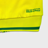 2010 Adidas Brazil Track Jacket Mens Medium Yellow South Africa FIFA World Cup