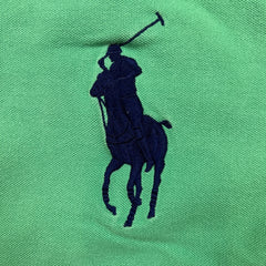 Polo Ralph Lauren Shirt Mens Large Green Nautical Flags Big Pony Short Sleeve