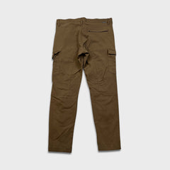 Projek Raw Pants Mens 36x29 Brown Tactical Taper Leg Casual Cargo Trousers