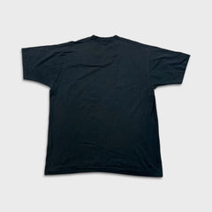 Vintage 90s F Off + Die T Shirt Mens XL Black Single Stitch Sun Faded Punk Tee
