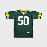 Vinatge Y2K Reebok AJ Hawk Green Bay Packers #50 NFL Jersey Mens Medium Green Football