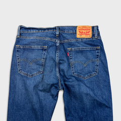 Levi's 505 Jeans Mens 34x30 Blue Medium Wash Regular Fit Straight Stretch Denim Pants