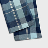 Vintage 70s Levi’s Sta-Prest Pants Mens 32x29 Blue Plaid Flare Leg Trousers