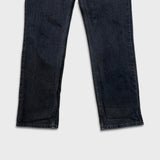 Vintage 90s Levi's 619 Jeans Mens 32x31 Black Slim Straight Orange Tab Dark Wash Denim Pants