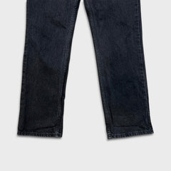 Vintage 90s Levi's 619 Jeans Mens 32x31 Black Slim Straight Orange Tab Dark Wash Denim Pants