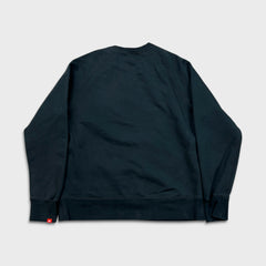 Nike Air Sportswear Sweatshirt Mens Large Black Swoosh Pullover Crewneck