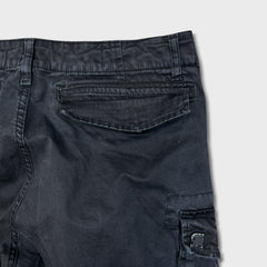 G-Star Raw Pants Mens 34x32 Black Straight Fit Casual Utility Cargo Trousers