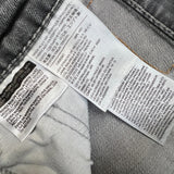 Levi's 541 Jeans Mens 32x29 Grey Athletic Taper Faded Stone Wash Denim Pants