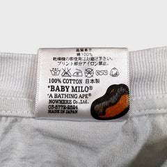 Vintage 2007 Baby Milo Hot Dog T Shirt Mens Medium White BAPE Graphic Short Sleeve Tee