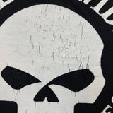 Vintage 90s Harley Davidson T Shirt Mens Large Black Skull Graphic Faded Tee