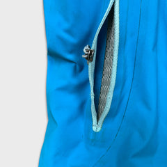 Patagonia Jacket Womens Medium Blue Spell Out Full Zip Outdoor Lined