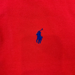Polo Ralph Lauren Shirt Mens Large Red Pony Classic Fit Preppy Short Sleeve