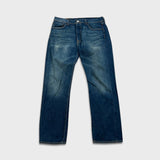 Levi's 501 Jeans Mens 34x30 Blue Original Fit Straight Leg Dark Wash Denim Pants