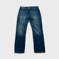 Levi's 501 Jeans Mens 34x30 Blue Original Fit Straight Leg Dark Wash Denim Pants