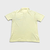 Tommy Bahama Polo Shirt Mens Large Yellow Short Sleeve Logo Preppy Casual