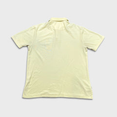 Tommy Bahama Polo Shirt Mens Large Yellow Short Sleeve Logo Preppy Casual