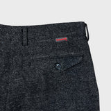 Vintage 80s Texwood Dress Pants Mens 32x28 Gray Pleated Wool Tweed Trousers