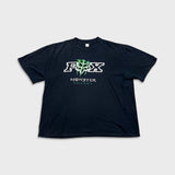 Vintage Fox Racing Monster Energy T Shirt Mens 2XL Black Double Sided Faded Tee