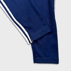 Adidas Track Pants Mens Small Blue Essentials 3 Stripe Training Athletic Jogger