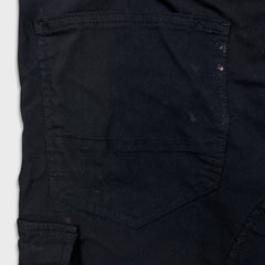 Projek Raw Pants Mens Large Black Taper Leg Cargo Utility Casual Trousers