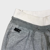 Nike Sportswear Sweatpants Womens Medium Gray Double Waisted Swoosh Taper Leg