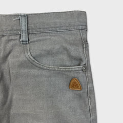 Vintage Akademiks Jeans Mens 34x29 Gray Straight Leg Faded Hip Hop Y2K Pants