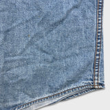 Vintage 90s Levi's Denim Shirt Mens XL Blue Orange Tab Western Button Up