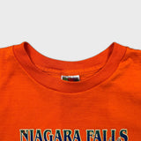 Vintage 90s Niagara Falls Canada T Shirt Mens Medium Orange Graphic Tee