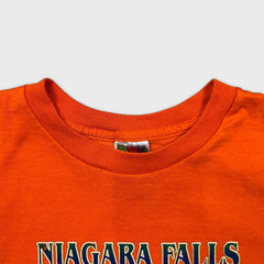 Vintage 90s Niagara Falls Canada T Shirt Mens Medium Orange Graphic Tee