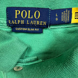 Polo Ralph Lauren Shirt Mens Large Green Nautical Flags Big Pony Short Sleeve