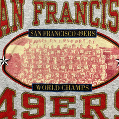 Vintage 1992 San Francisco 49ers T Shirt Mens XL Gray AOP Superbowl NFL Football Long Sleeve Tee