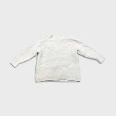 Babaton Aritzia Sweater Womens Small Gray Merino Wool Deep V Neck Knit Pullover