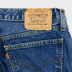 Vintage Levi’s 615 Jeans Mens 33x28 Blue Orange Tab Relaxed Straight Leg 90s Pants