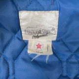 Vintage 90s Universal Studios Jacket Mens Medium Blue Hollywood Letterman USA Varsity