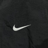 Vintage 90s Nike Jacket Mens Large Black Big Swoosh Reversible Quilted Bomber