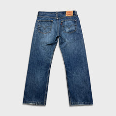 Levi's 501 Jeans Mens 33x28 Blue Original Fit Straight Leg Medium Wash Denim Pants