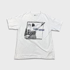 Uniqlo Naruto Shippuden T Shirt Mens Medium White Naruto Sasuke Fate Reunion Tee