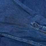 Vintage 90s Chaps Ralph Lauren Denim Shirt Mens Large Blue Medium Wash Western Button Up