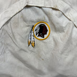 Vintage Y2K Reebok Washington Redskins Heavy Jacket Mens Medium White 1/4 Zip NFL Football