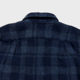 A.P.C. Shirt Mens Small Blue Rue Madame Paris Wool Plaid Check Flannel Button Up