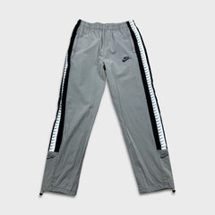 Nike Sportswear Track Pants Mens 2XL Gray Swoosh Side Tape Standard Fit Athletic